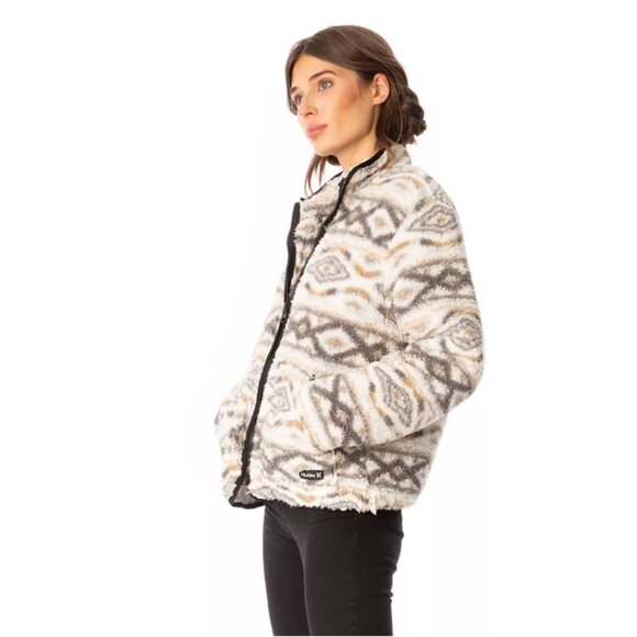 Hurley‎ Quilted Sherpa Jacket Women's Size Large - Picture 1 of 7